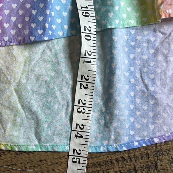 Le Petit Elle Zoe Rainbow Hearts Dress 6y - Picture 5 of 10